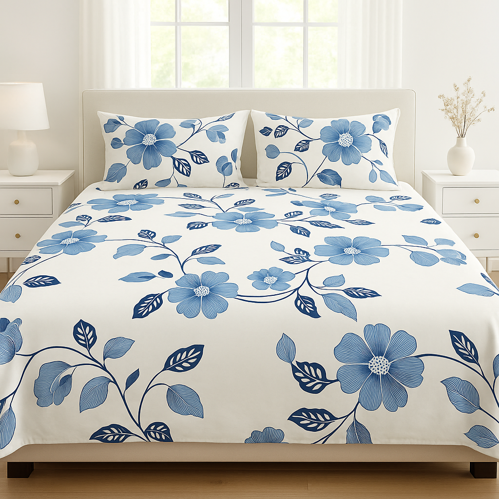 3 Pieces Cotton BedSheet