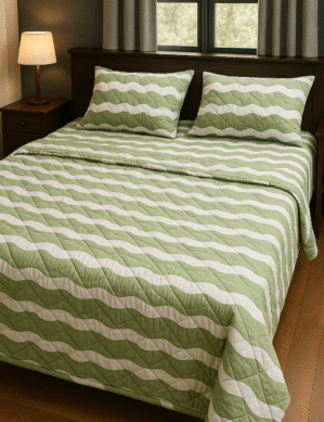 6 Pieces Cotton Comforter Set