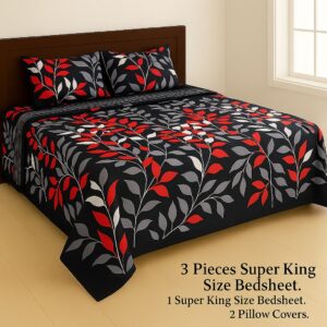 Black Floral Crystal